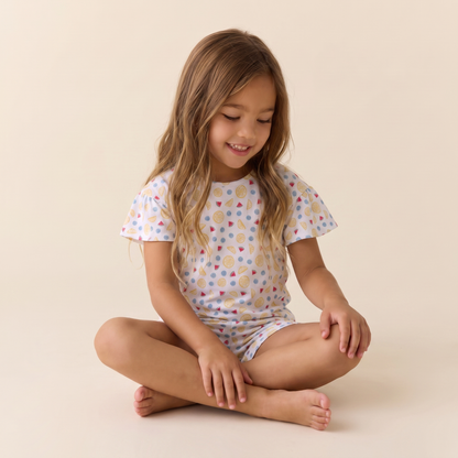 Pijama Niña Corto Algodón Frutal