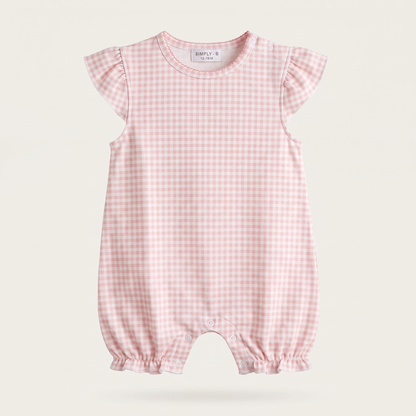 Ranita Bebé Niña Algodón Vichy rosado