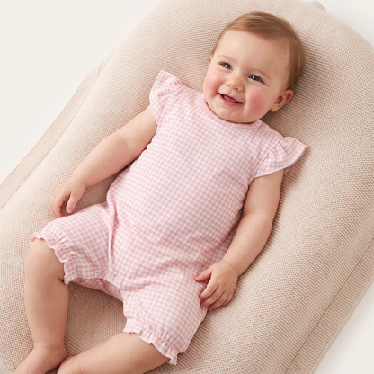 Ranita Bebé Niña Algodón Vichy rosado