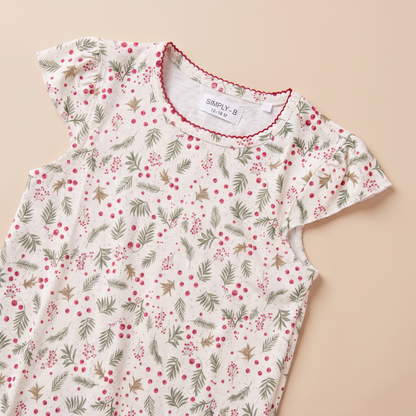 Ranita Bebé Niña Algodón Pima navideño