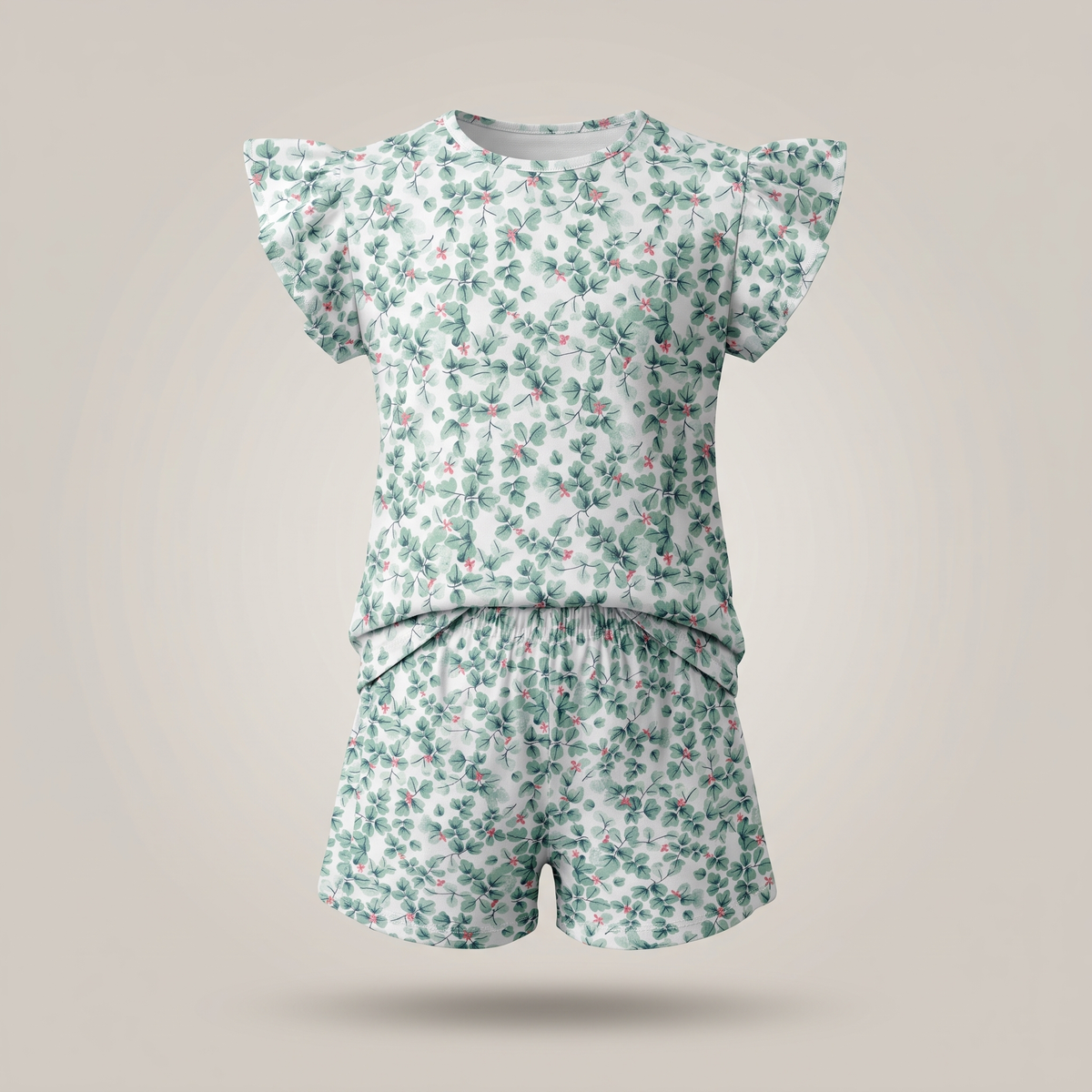 Pijama Niña Corto algodón pima acuarela