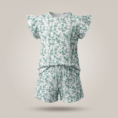 Pijama Niña Corto algodón pima acuarela