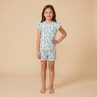 Pijama Niña Corto algodón pima acuarela