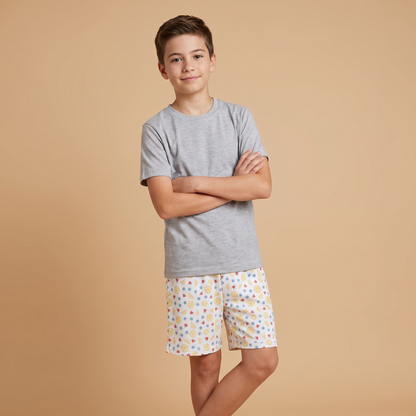 Pijama Niño Corto Algodón Pima frutal