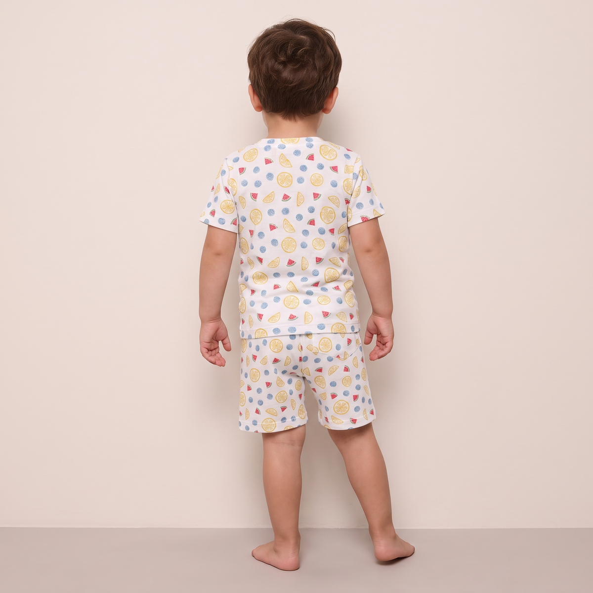 Pijama Niño Corto Algodón Pima frutal
