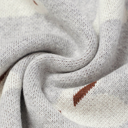 Manta de algodón para bebé SimplyB diseño conejo gris