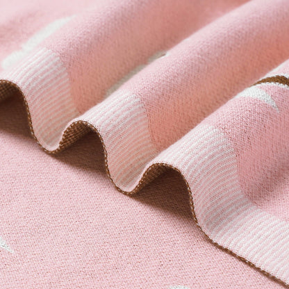 Manta de algodón para bebé SimplyB diseño conejo rosado