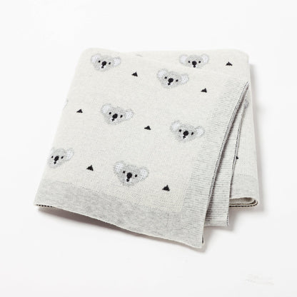 Manta  de algodón para bebé koala blanco - SimplyB