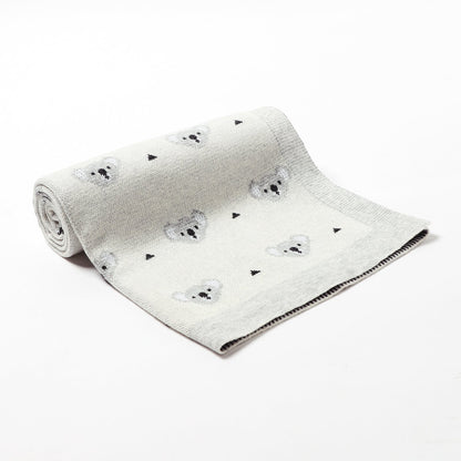 Manta  de algodón para bebé koala blanco - SimplyB