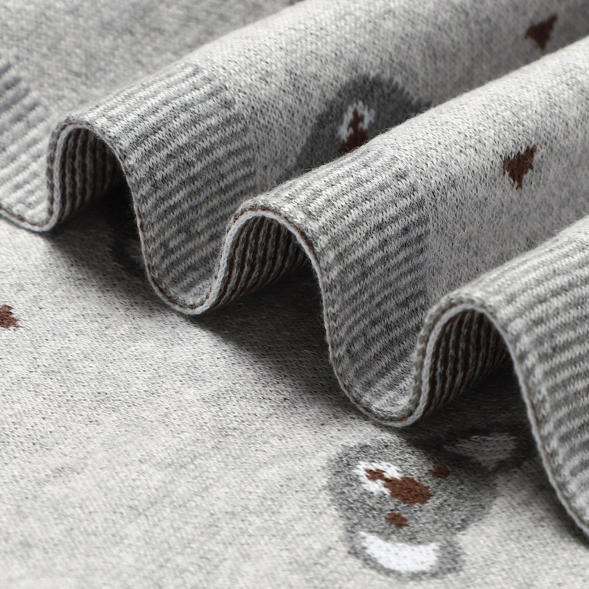 Manta de algodón para bebé koala gris - SimplyB