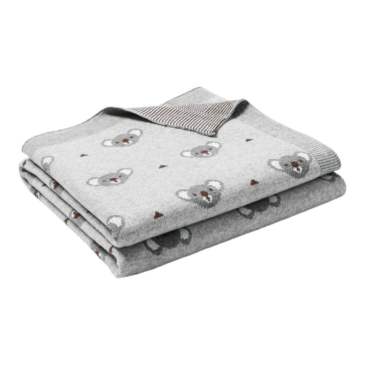 Manta de algodón para bebé koala gris - SimplyB