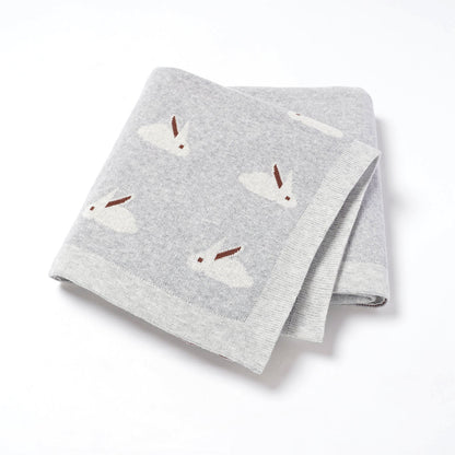 Manta bebé conejo gris - SimplyB