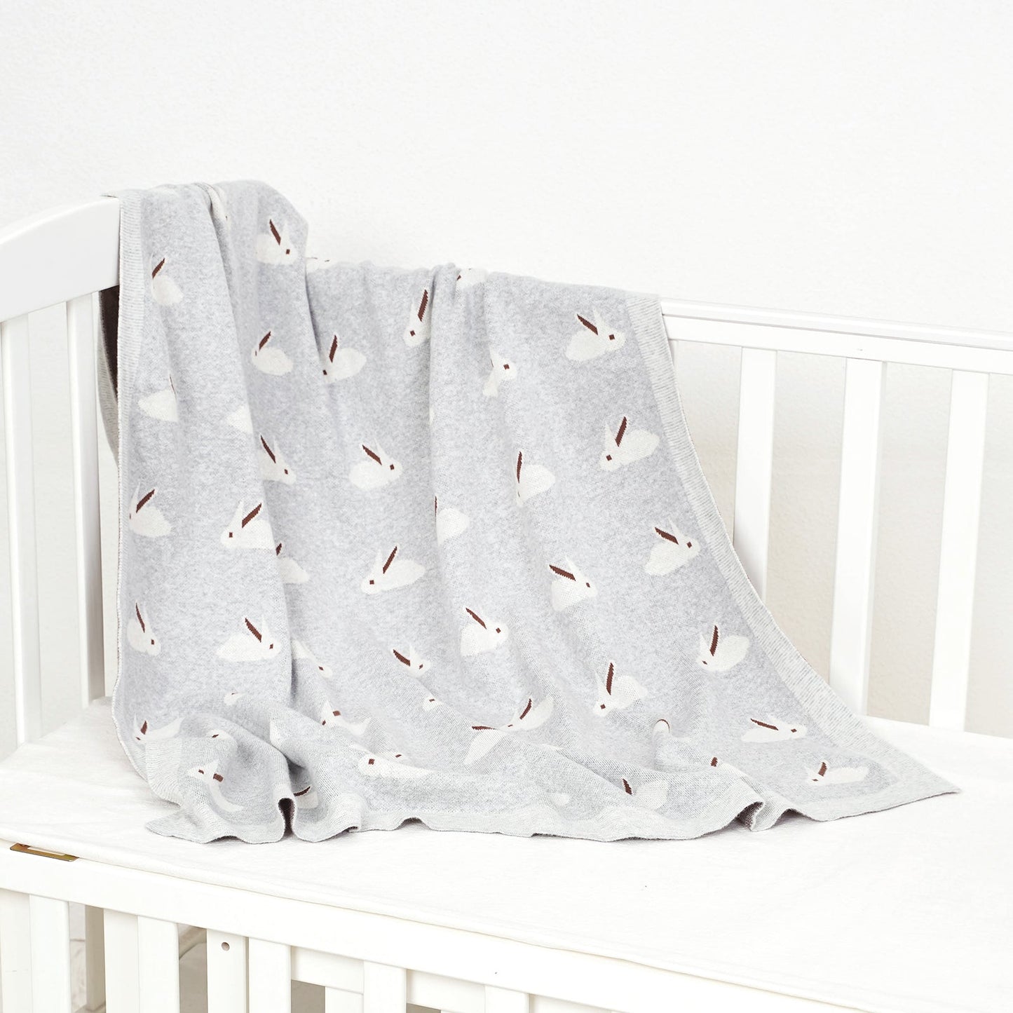 Manta bebé conejo gris - SimplyB