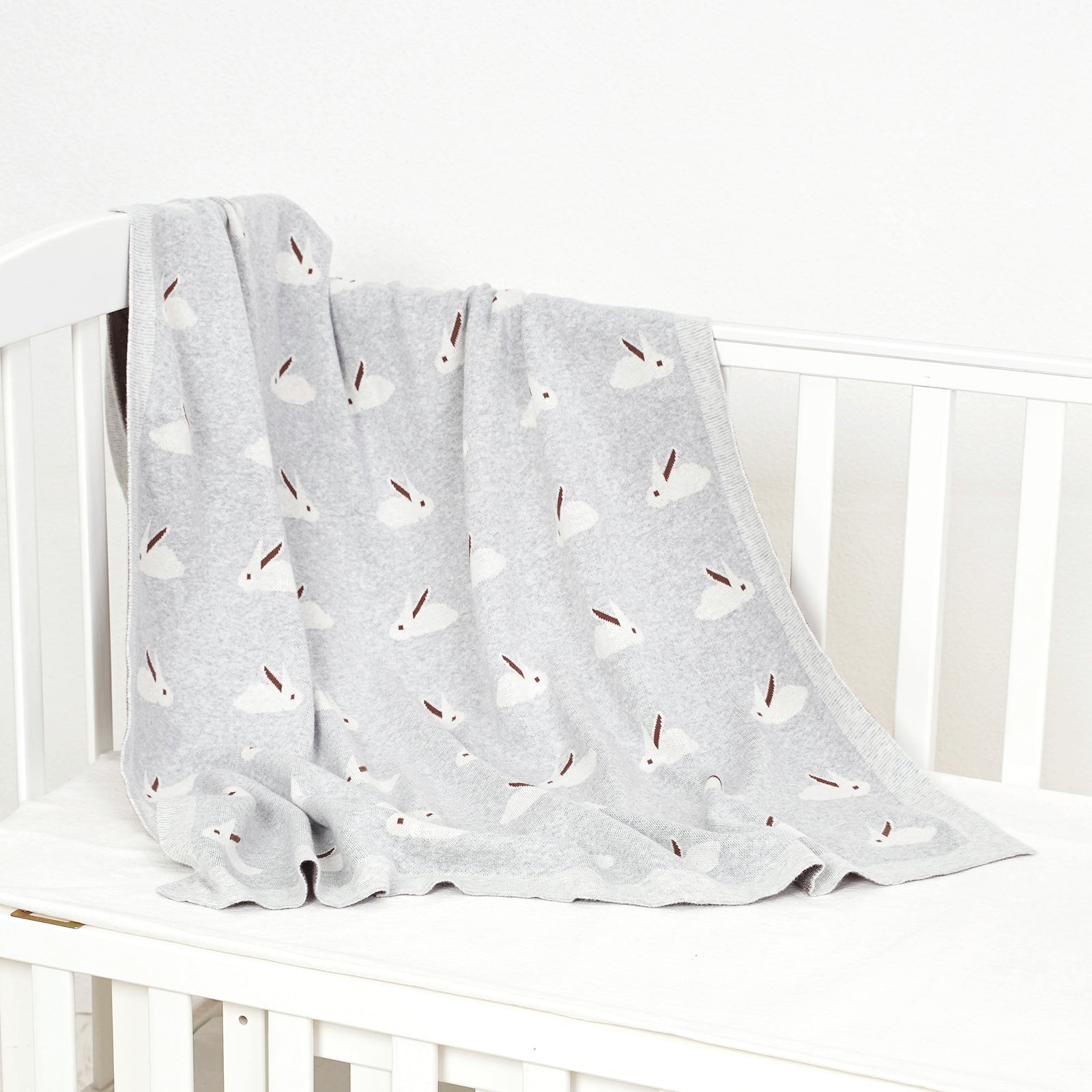 Manta bebé conejo gris - SimplyB