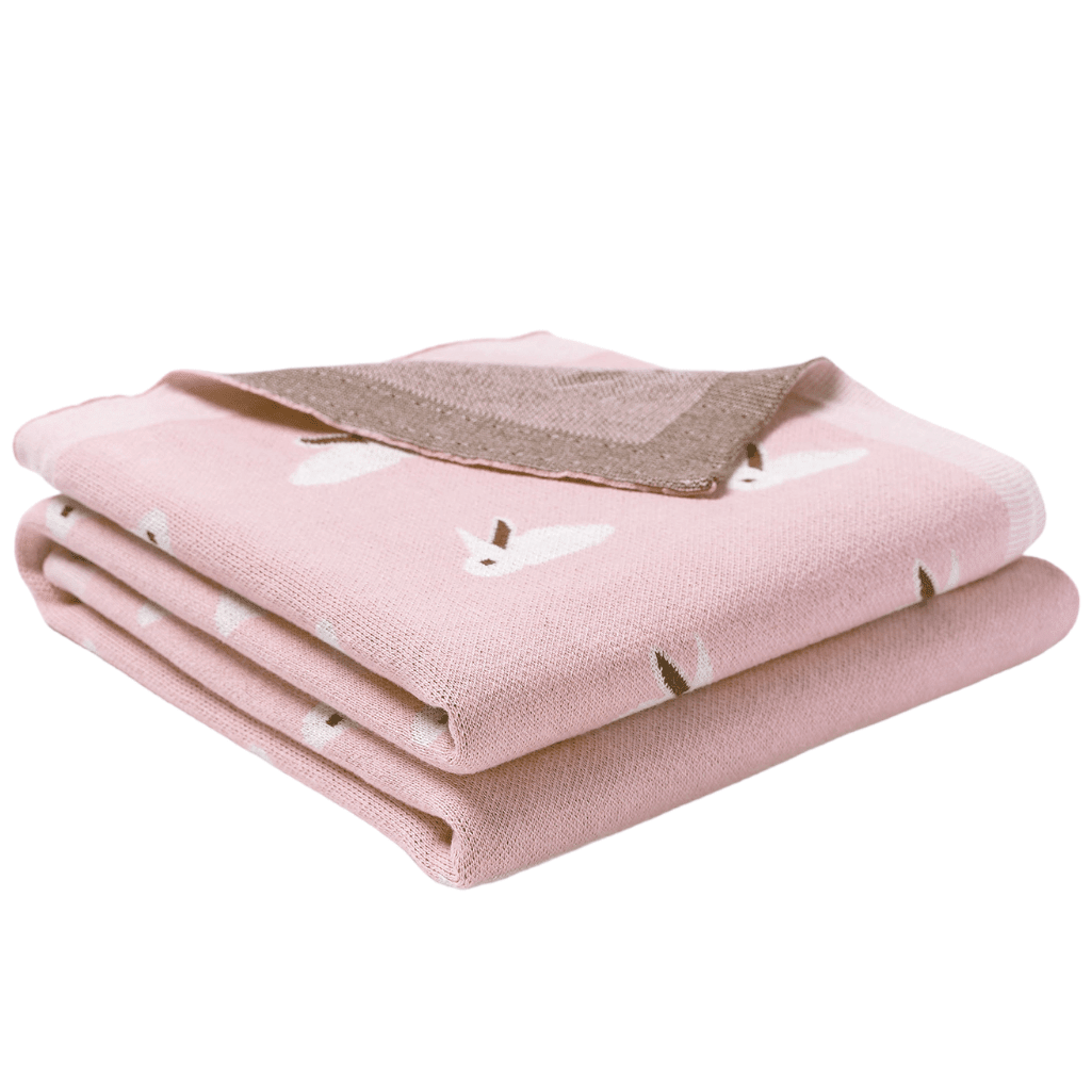Manta bebé conejo rosado - SimplyB