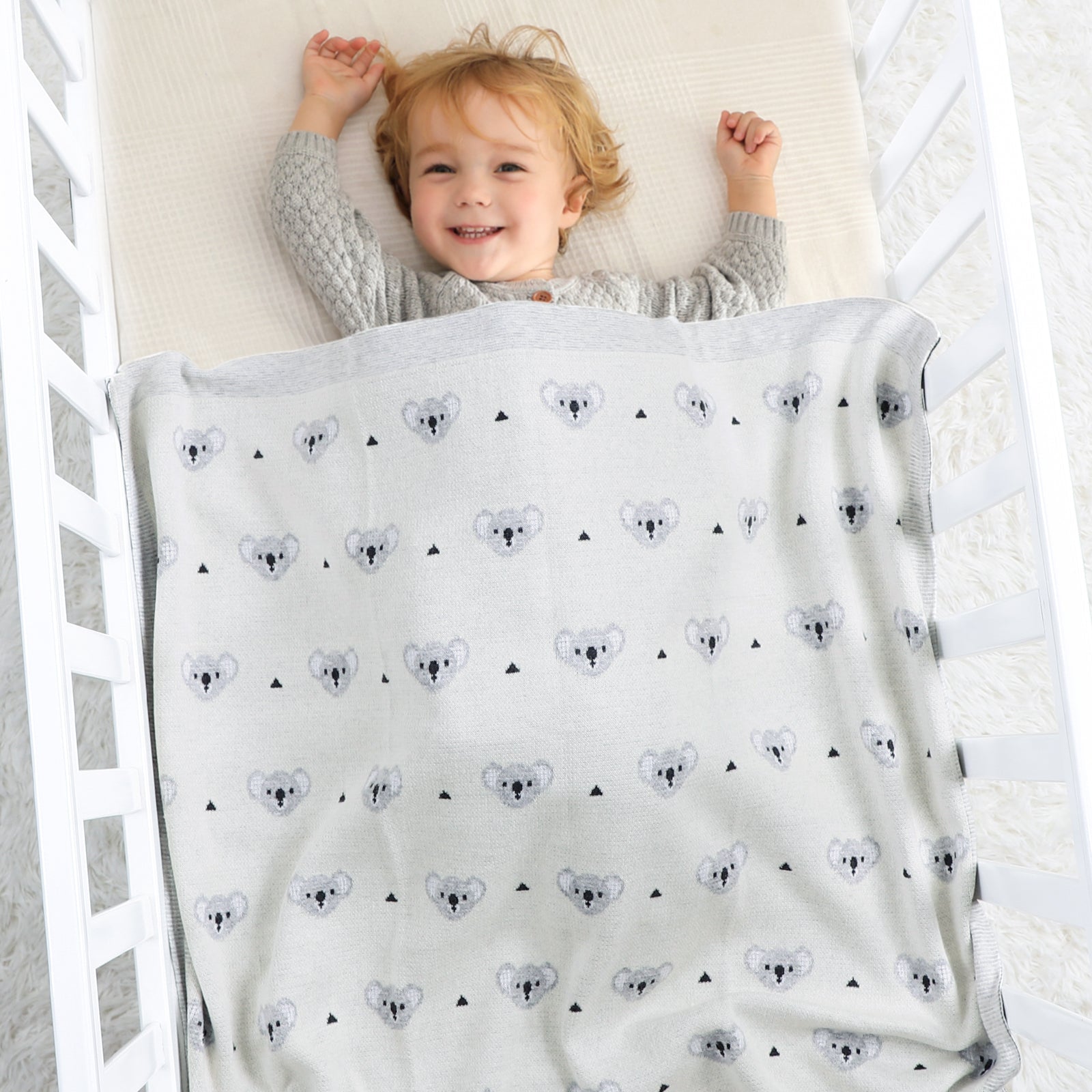 Manta bebé koala blanco - SimplyB