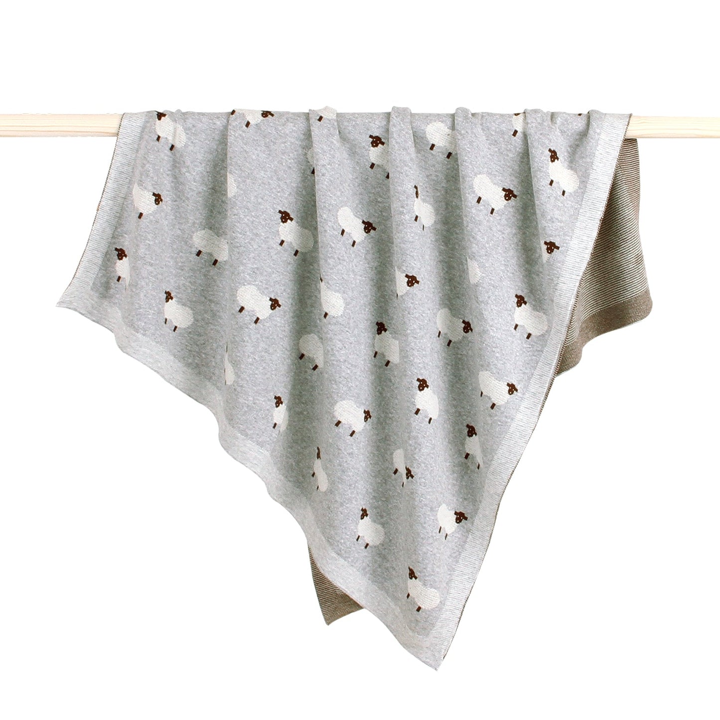 Manta bebé oveja gris - SimplyB