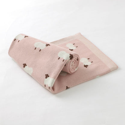 Manta bebé oveja rosado claro - SimplyB