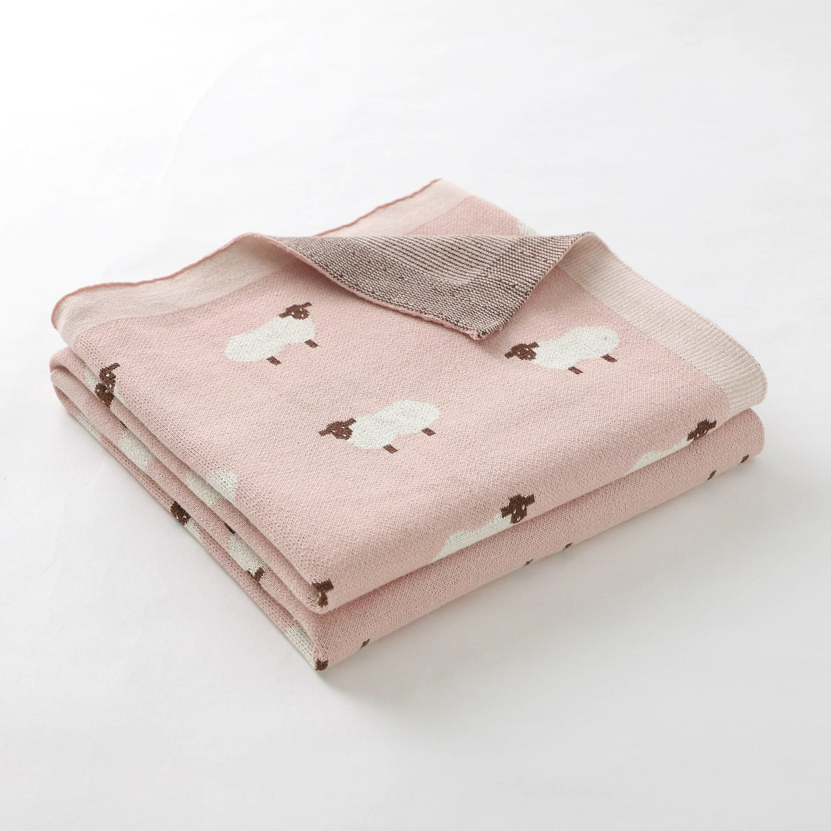 Manta bebé oveja rosado claro - SimplyB