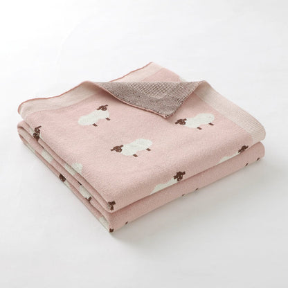 Manta bebé oveja rosado claro - SimplyB