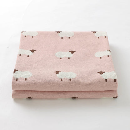 Manta bebé oveja rosado claro - SimplyB