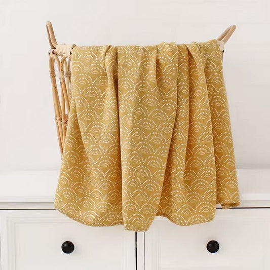 Manta bebé swaddle muselina amarilla - SimplyB