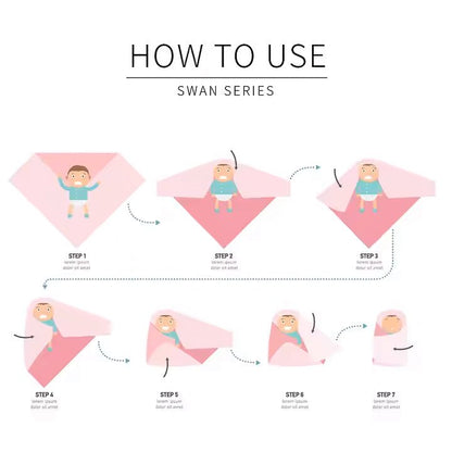 Manta bebé swaddle muselina celeste - SimplyB