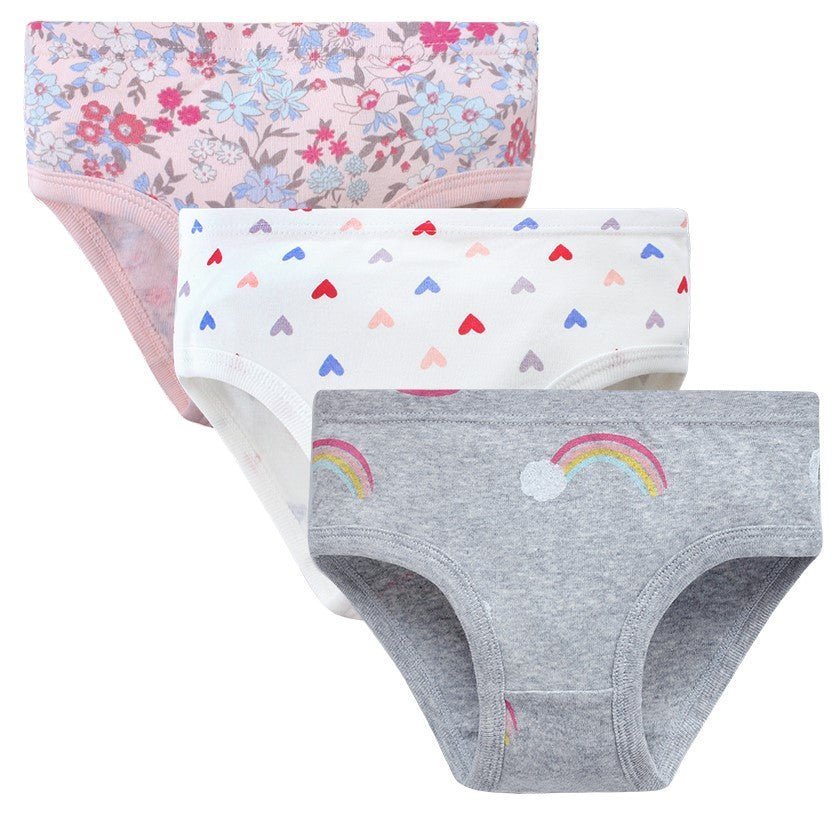 Pack 3 Calzones Niña Diseño Flores – Algodón 100% | SimplyB - SimplyB