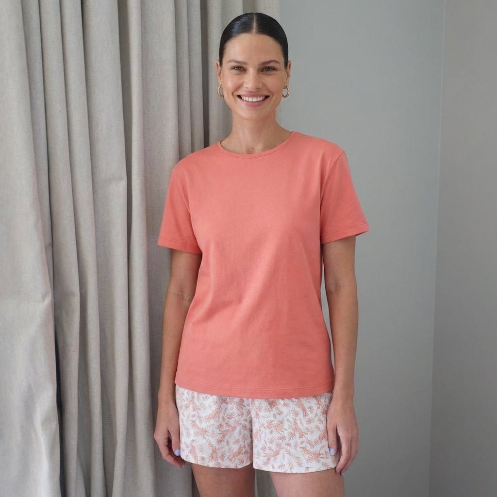 Pijama corto Africa cuello polo mujer - SimplyB