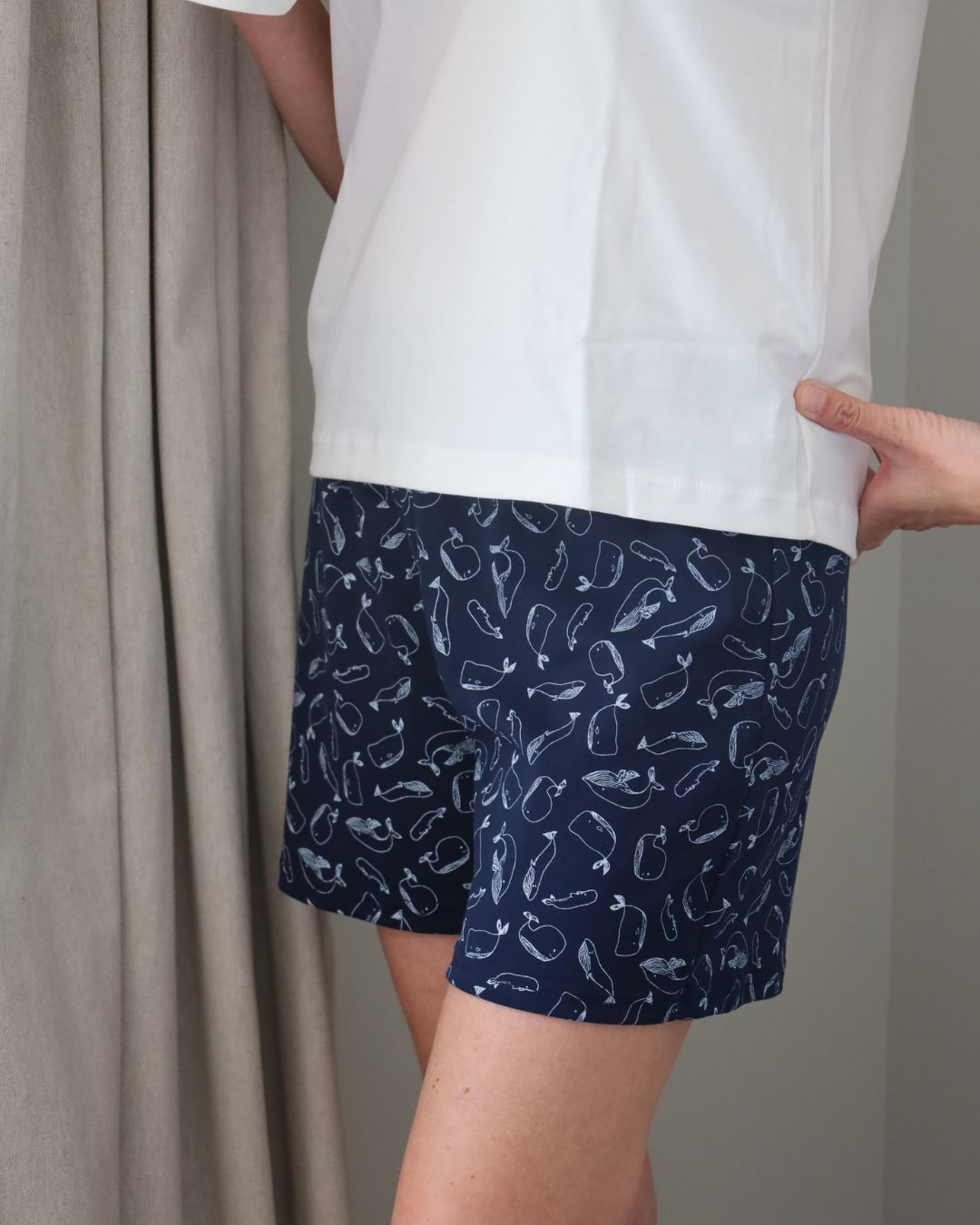 Pijama corto ballena cuello polo mujer - SimplyB