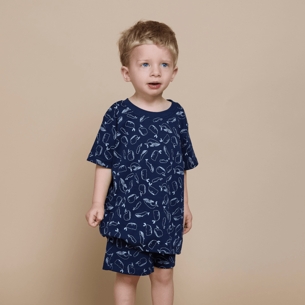 Pijama corto ballena niño - SimplyB