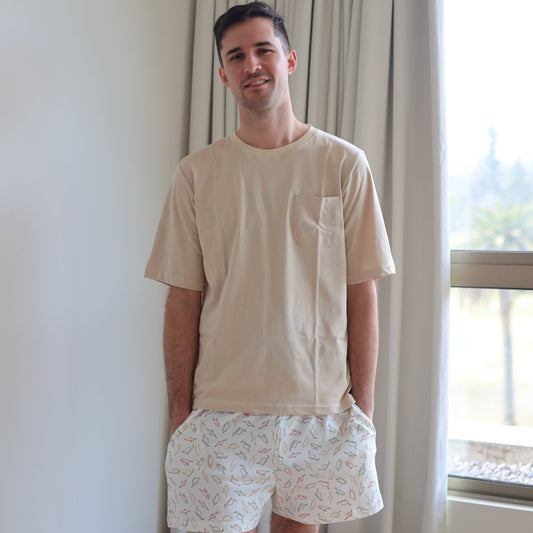 Pijama corto dinosaurios hombre - SimplyB