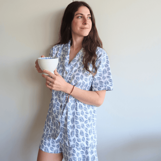 Pijama corto helecho mujer - SimplyB