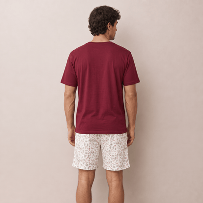 Pijama corto navideño hombre algodón pima - SimplyB
