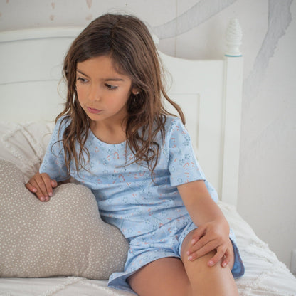 Pijama corto palmeras niña - SimplyB