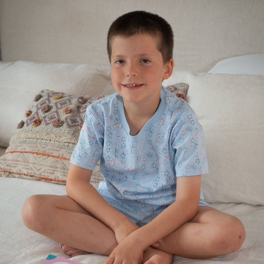 Pijama corto palmeras niño - SimplyB
