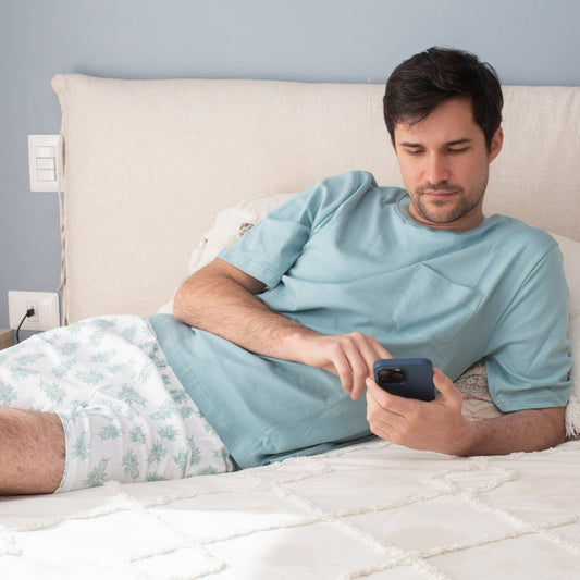 Pijama corto piñas hombre - SimplyB