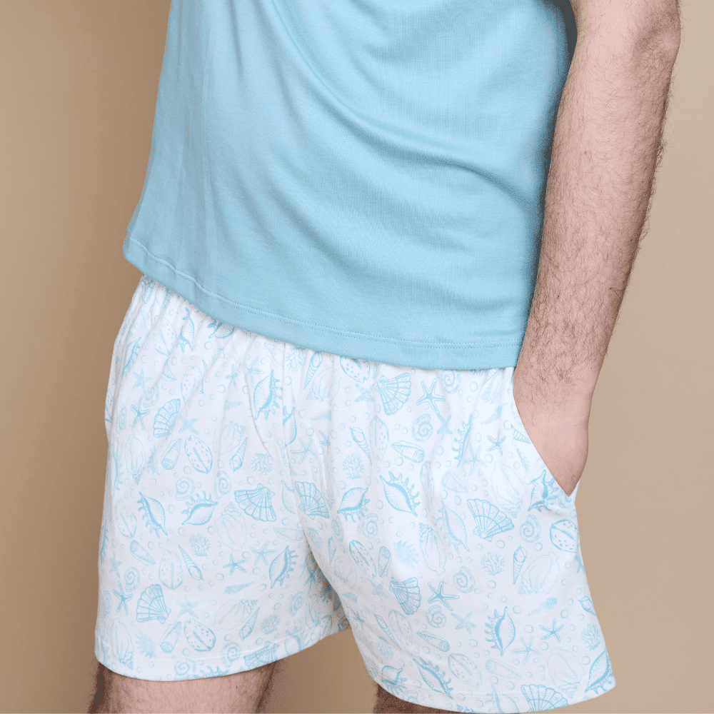 Pijama Hombre Corto Algodón Pima Bajo del Mar - SimplyB