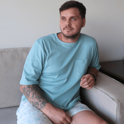 Pijama Hombre Corto Algodón Pima Bajo del Mar - SimplyB