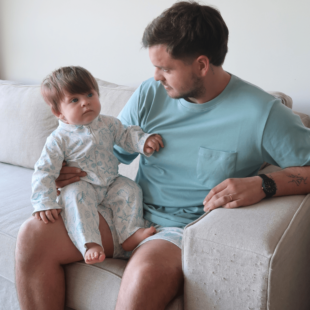Pijama Hombre Corto Algodón Pima Bajo del Mar - SimplyB