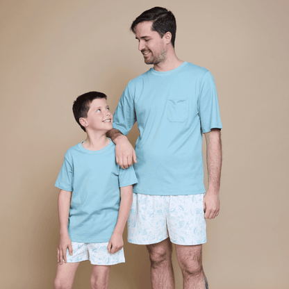 Pijama Hombre Corto Algodón Pima Bajo del Mar - SimplyB