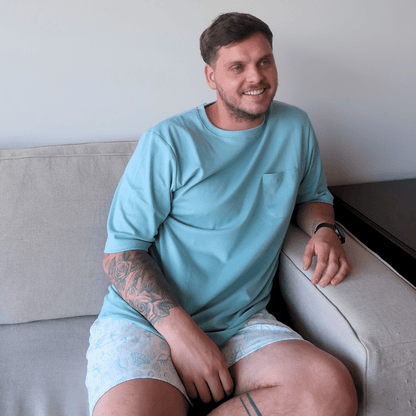 Pijama Hombre Corto Algodón Pima Bajo del Mar - SimplyB
