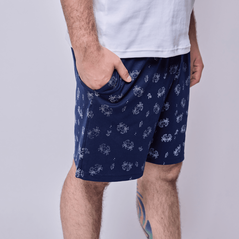 Pijama Hombre Corto Algodón Pima Cangrejos - SimplyB