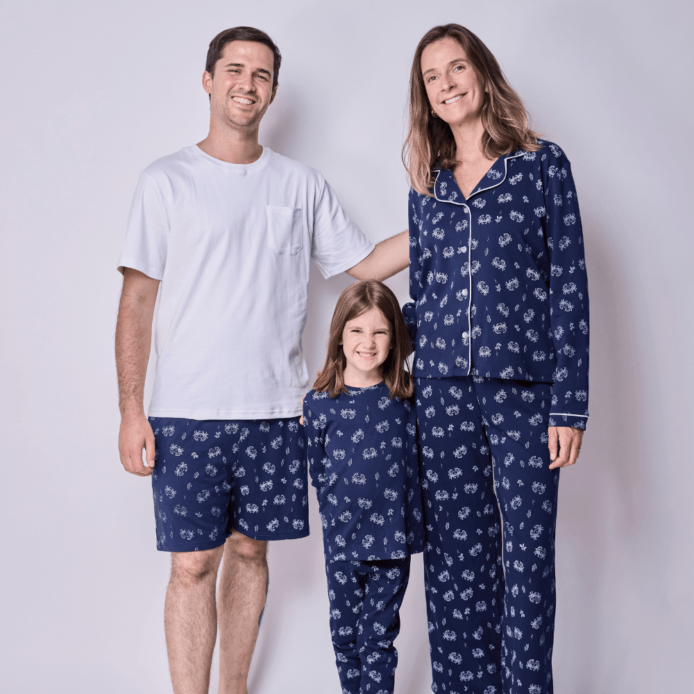 Pijama Hombre Corto Algodón Pima Cangrejos - SimplyB