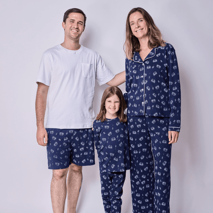 Pijama hombre corto cangrejos algodón pima - SimplyB