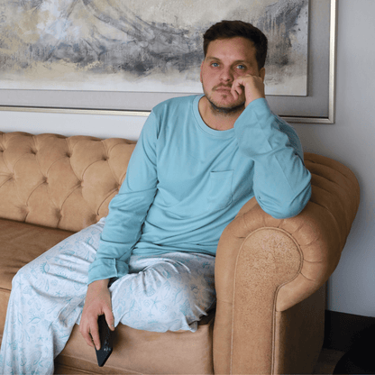 Pijama Hombre Manga Larga Algodón Pima Bajo del Mar - SimplyB