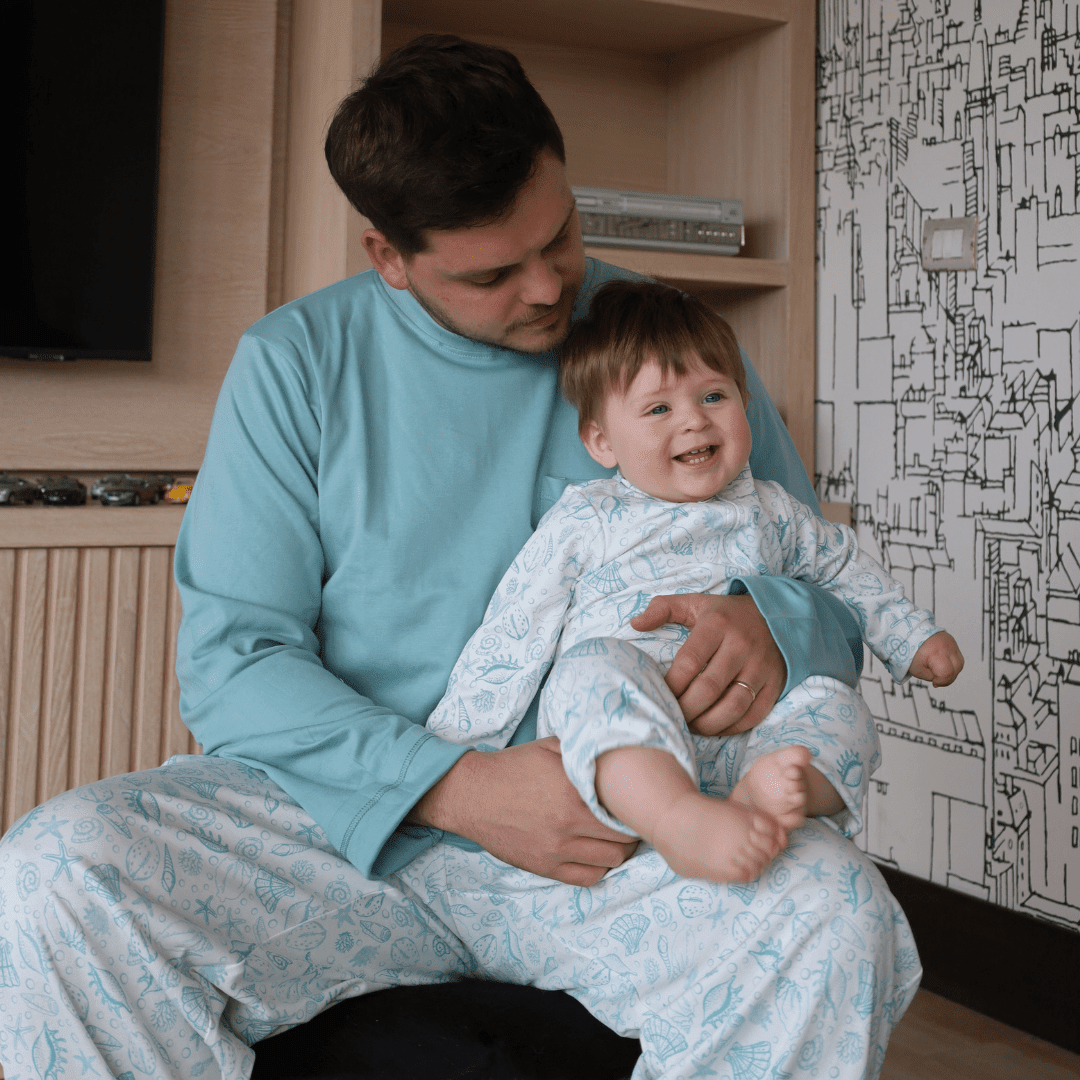 Pijama hombre manga larga bajo del mar algodón pima - SimplyB