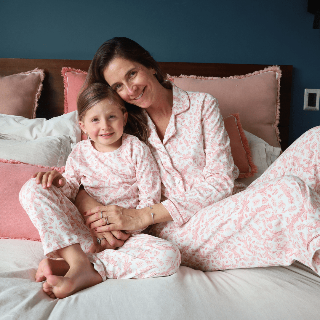 Pijama algodón pima mujer manga larga África - SimplyB