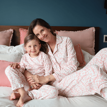 Pijamas niña manga larga África de algodón pima - SimplyB