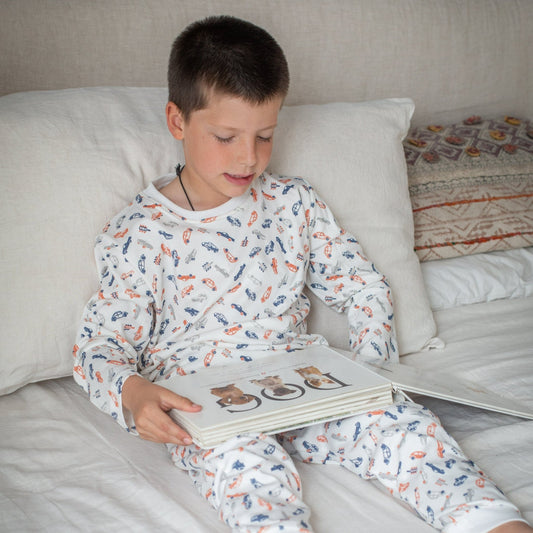 Pijama largo auto niño - SimplyB